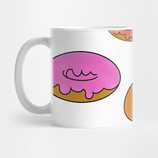 Tasty Pop Art Donuts Mug